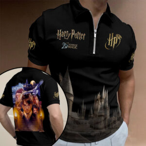 Harry Potter Zip Polo Shirt - NGHIAVT6176