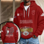 Indiana Hoosiers Football 3D Unisex Waffle Hoodie – NGHIAVT6184