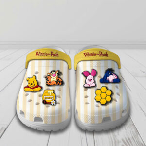 Winnie-the-Pooh 100th Anniversary Custom Clogs - NGHIAVT9205