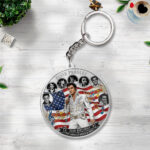 Elvis Presley Custom Shape 2-sided Keychain – NGHIAVT9224
