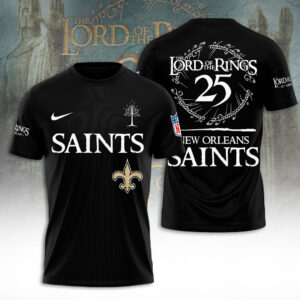 New Orleans Saints x The Lord of The Rings 25 Years 3D Apparel - TANTN19575