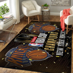 New York Knicks 2025 NBA Champions Rectangular Rug - TANTN19467