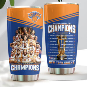 New York Knicks 2025 NBA Cup Champions Tumbler Cup - HOATT15185