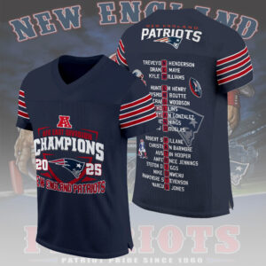 New England Patriots 3D Football Jersey - TMTHU2986