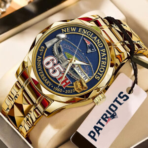 New England Patriots 65th Anniversary 2025 Alloy Luxury Quartz Watch - TMTHU2881