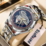 New England Patriots 65th Anniversary 2025 Alloy Luxury Quartz Watch – TMTHU2688