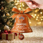 New York Knicks 2025 NBA Cup Champions Custom Shape 2-sided Acrylic Ornament – TMTHU2713