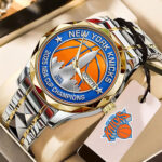 New York Knicks 2025 NBA Cup Champions Alloy Luxury Quartz Watch – TMTHU2718