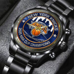 New York Knicks 2025 NBA Cup Champions Black Stainless Steel Watch – TMTHU2783
