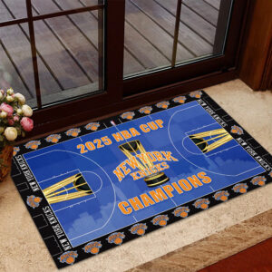 New York Knicks 2025 NBA Cup Champions Doormat - TMTHU2707