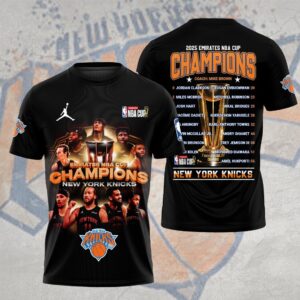 New York Knicks 2025 NBA Cup Champions 3D Apparel - HOATT15184