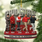Ohio State Buckeyes Football Custom Shape 1-sided Acrylic Ornament – MAITM13945