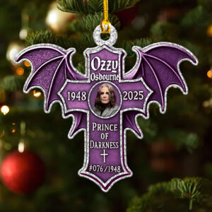Ozzy Osbourne Custom Shape 2-sided Acrylic Ornament – HOATT14957