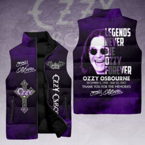 Ozzy Osbourne 3D Sleeveless Down Jacket - HOATT14911