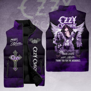 Ozzy Osbourne 3D Sleeveless Down Jacket - HOATT14954