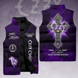 Ozzy Osbourne 3D Sleeveless Down Jacket - HOATT15062