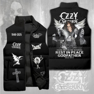 Ozzy Osbourne 3D Sleeveless Down Jacket - MAITM13978