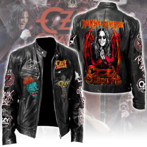 Ozzy Osbourne Motorcycle Leather Jacket - MAITM13935