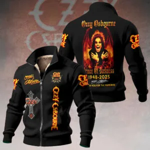 Ozzy Osbourne Thick Knit Fleece Jacket - HOATT15087