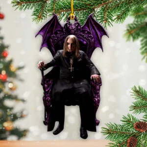Ozzy Osbourne Custom Shape 2-sided Acrylic Ornament – HOATT15038