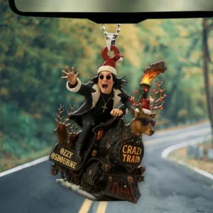 Ozzy Osbourne Custom shape 2-sided Acrylic Car Ornament - TMTHU2506