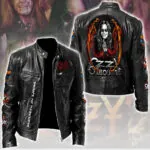 Ozzy Osbourne Motorcycle Leather Jacket - TMTHU2463