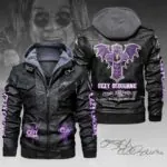 Ozzy Osbourne 2D Leather Hooded Jacket - HOATT14905