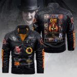 Ozzy Osbourne 2D Leather Yellow Fleece Jacket – HOATT15411