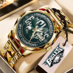 Philadelphia Eagles 2025 NFC East Division Champions Alloy Luxury Quartz Watch – TMTHU2837