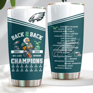 Philadelphia Eagles 2025 NFC East Division Champions Tumbler Cup - HOATT15292
