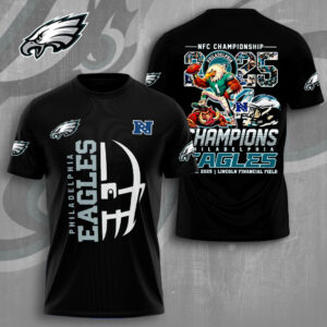 Philadelphia Eagles 2025 NFC East Division Champions 3D Apparel - TMTHU2840
