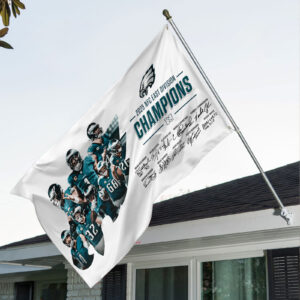 Philadelphia Eagles 2025 NFC East Division Champions 3D Double-side House Flag - TMTHU2803