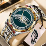 Philadelphia Eagles 2025 NFC East Division Champions Alloy Luxury Quartz Watch – TMTHU2835