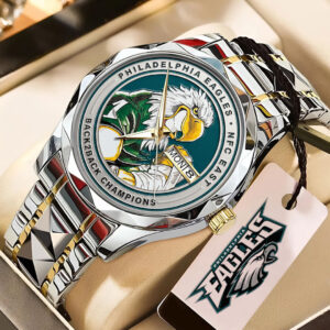Philadelphia Eagles 2025 NFC East Division Champions Alloy Luxury Quartz Watch - TMTHU2836