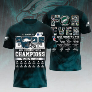 Philadelphia Eagles 2025 NFC East Division Champions 3D Apparel - HOATT15293