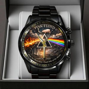 Pink Floyd 60th Anniversary Black Stainless Steel Watch - TANTN19757