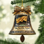 Pittsburgh Steelers 50th Anniversary The Terrrible Towel Custom Shape 2-sided Acrylic Ornament – MAITM13958