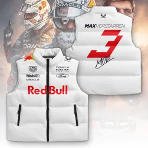 Red Bull Racing x Max Verstappen 3D Sleeveless Down Jacket - TANTN19808