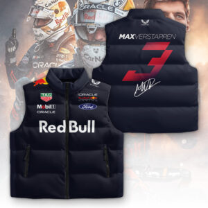 Red Bull Racing x Max Verstappen 3D Sleeveless Down Jacket - TANTN19810