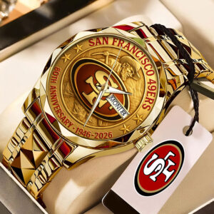 San Francisco 49ers 80th Anniversary 2026 Alloy Luxury Quartz Watch - TMTHU2774