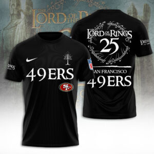 San Francisco 49ers x The Lord of The Rings 25 Years 3D Apparel - TANTN19580