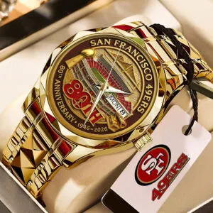 San Francisco 49ers 80th Anniversary 2026 Alloy Luxury Quartz Watch - TMTHU2691