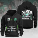 Saskatchewan Roughriders 2025 Grey Cup Champions 2D Quarter Zip Hoodie – HOATT14857