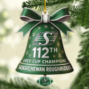 Saskatchewan Roughriders 2025 Grey Cup Champions Custom Shape 2-sided Acrylic Ornament – MAITM13922