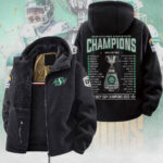 Saskatchewan Roughriders 2025 Grey Cup Champions Hooded Velvet Jacket – GNENEW767