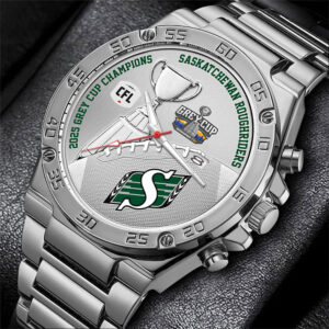 Saskatchewan Roughriders 2025 Grey Cup Champions Gentleman Stainless Steel Watch - MAITM13925