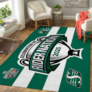Saskatchewan Roughriders 2025 Grey Cup Champions Rectangular Rug - MAITM14092