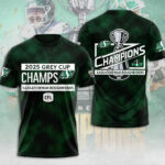 Saskatchewan Roughriders 2025 Grey Cup Champions 3D Apparel – MAITM13930