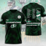Saskatchewan Roughriders 2025 Grey Cup Champions 3D Apparel – MAITM13931