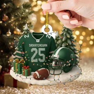 Saskatchewan Roughriders Custom Shape 2-sided Acrylic Ornament – TMTHU2396